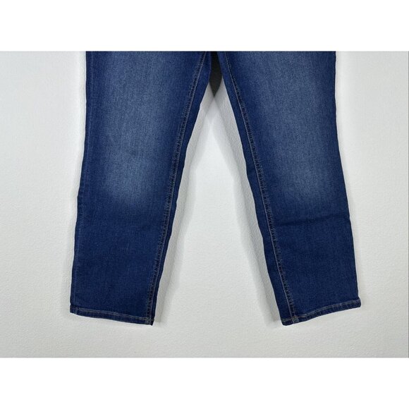 Encore By Indian Menzel Petite Skinny Ankle Jeans Size 12 Medium Wash A516302 - Picture 5 of 16